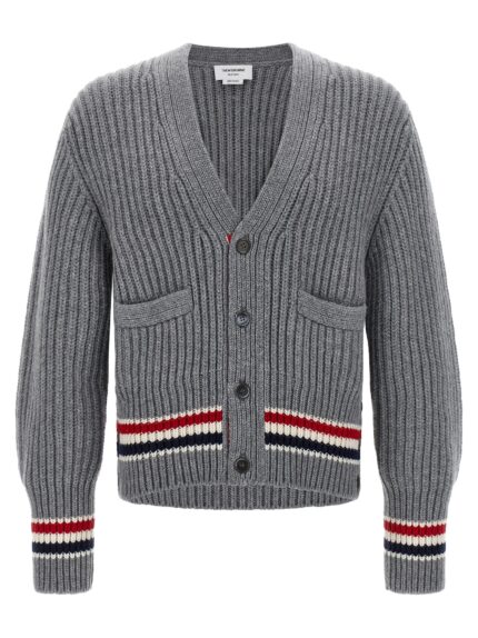 THOM BROWNE RWB Tape Cardigan