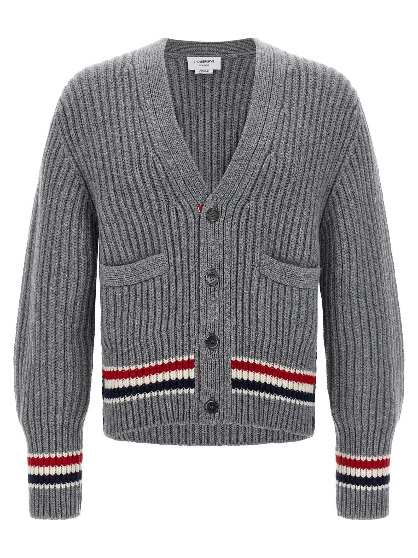 THOM BROWNE RWB Tape Cardigan