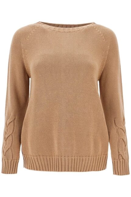 'S MAX MARA Cotton Cable Knit Sweater In 10 Words