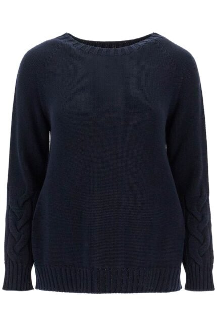 'S MAX MARA Cotton Cable Knit Sweater In 10 Words