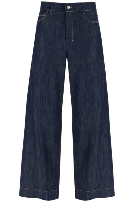 'S MAX MARA Cropped Chambray Pants In