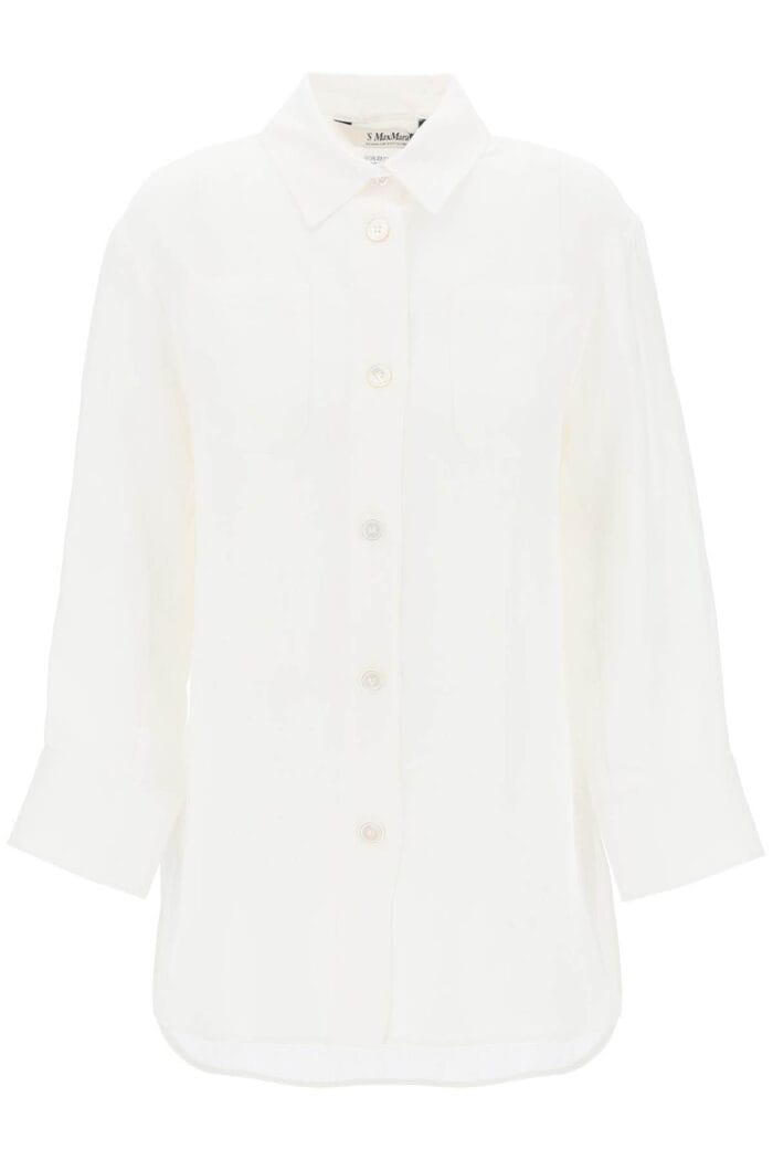 'S MAX MARA Daria Linen Shirt With Three-quarter Sleeves