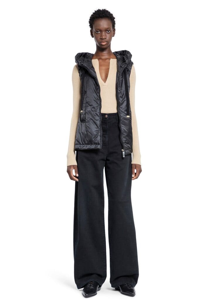 S MAX MARA Greengo Hooded Nylon Vest