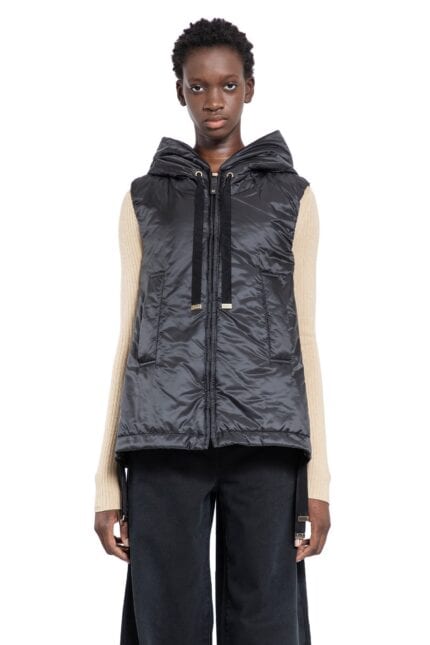 S MAX MARA Greengo Hooded Nylon Vest