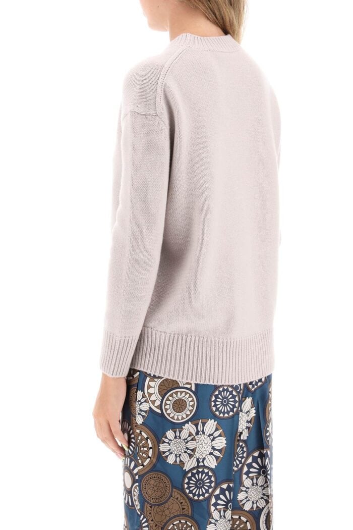 'S MAX MARA 'irlanda' Crew-neck Sweater In Wool And Cashmere