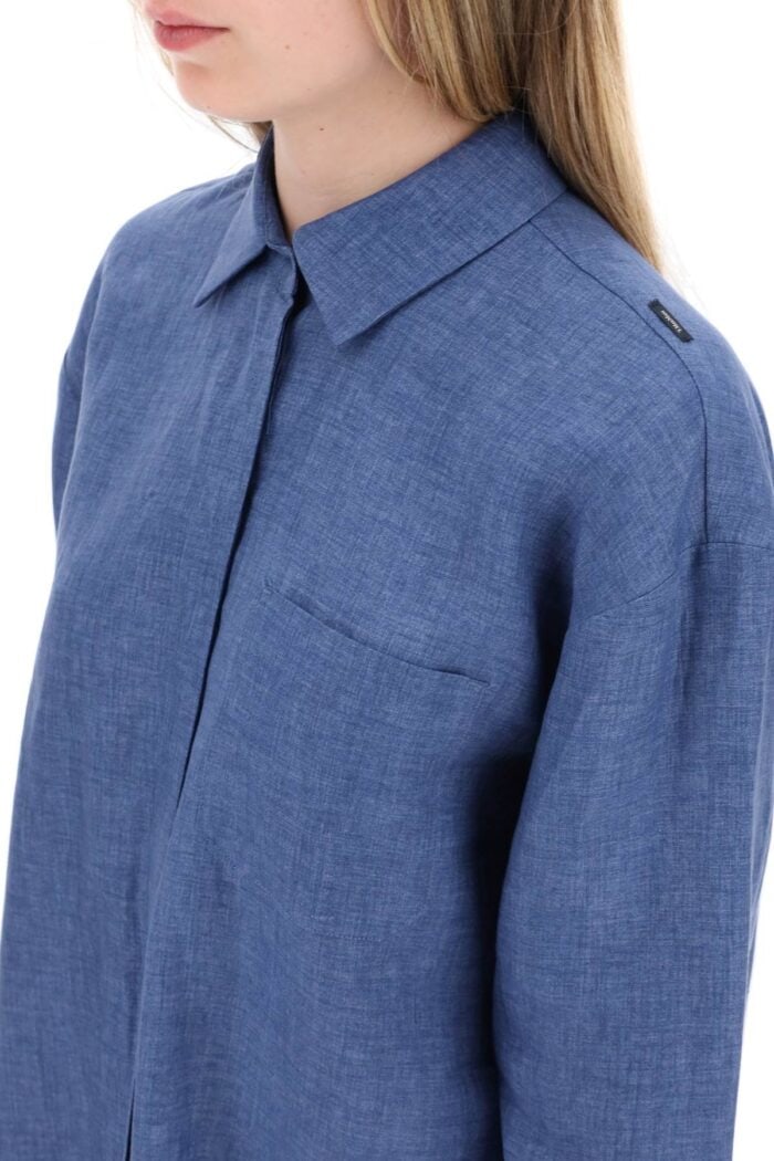 'S MAX MARA Kasia Linen Shirt In Canvas Fabric