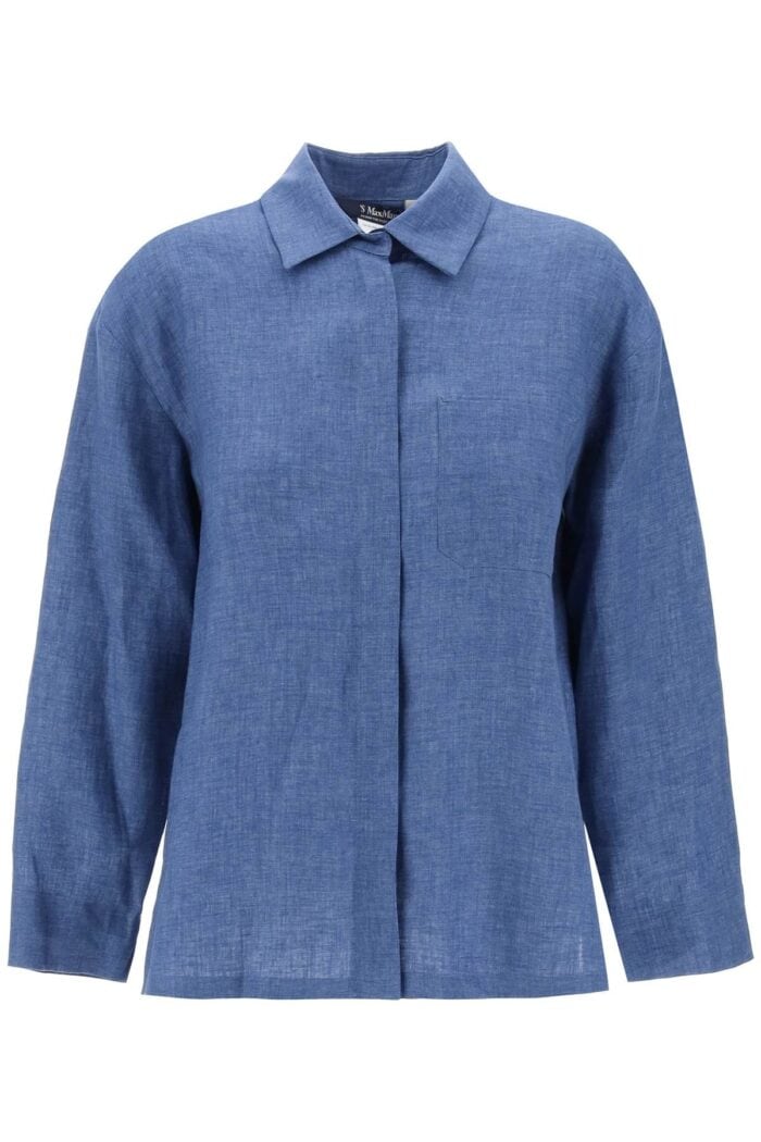 'S MAX MARA Kasia Linen Shirt In Canvas Fabric