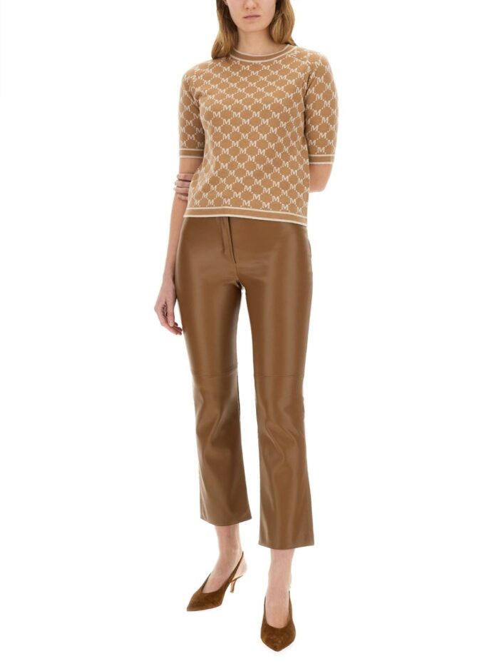 S MAX MARA KNITTED "ARCADES" T-SHIRT
