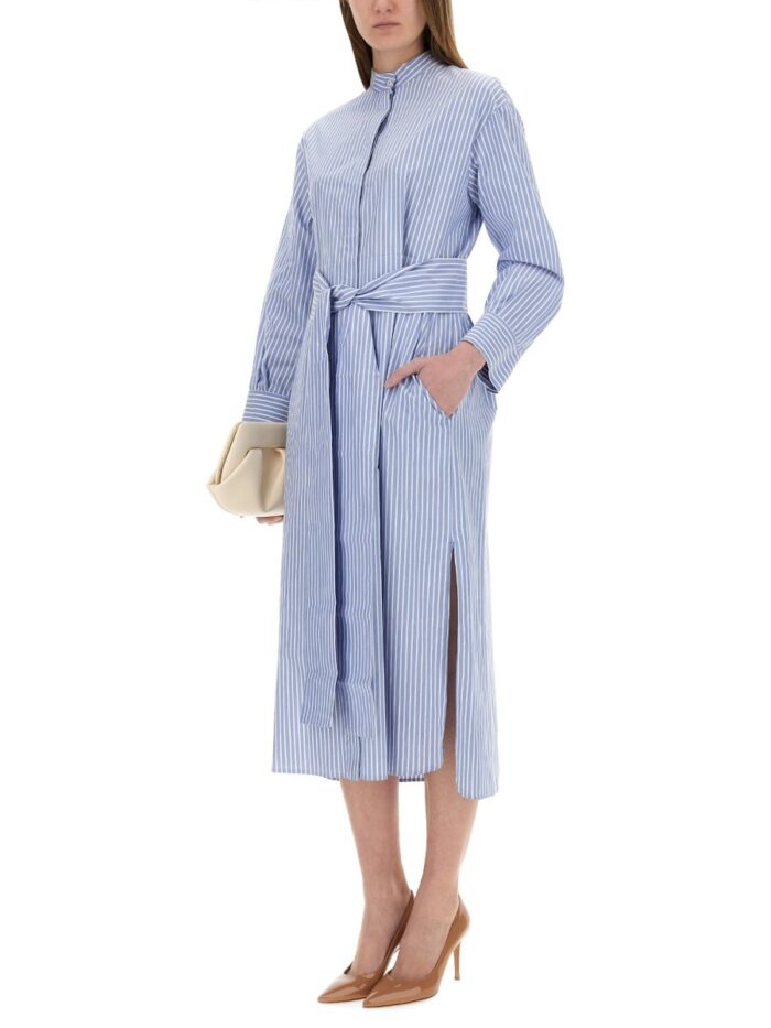 S MAX MARA "LIGHT BLUE" MIDI DRESS