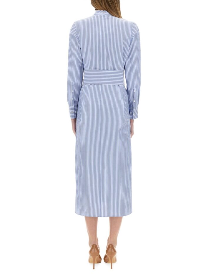 S MAX MARA "LIGHT BLUE" MIDI DRESS