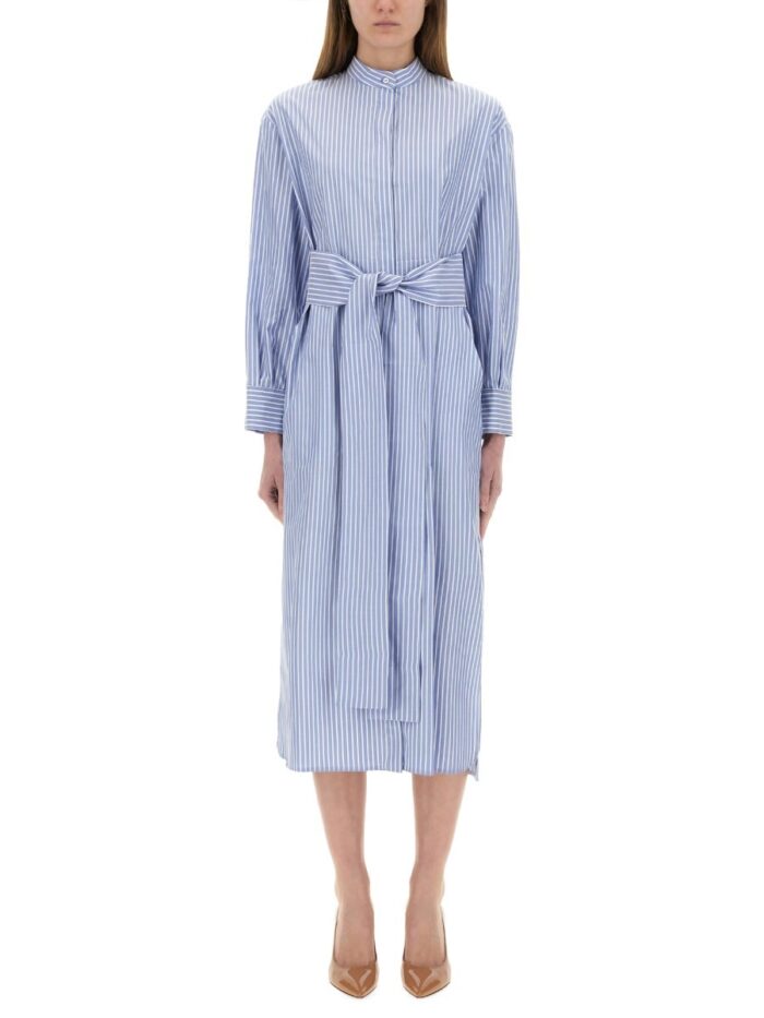 S MAX MARA "LIGHT BLUE" MIDI DRESS