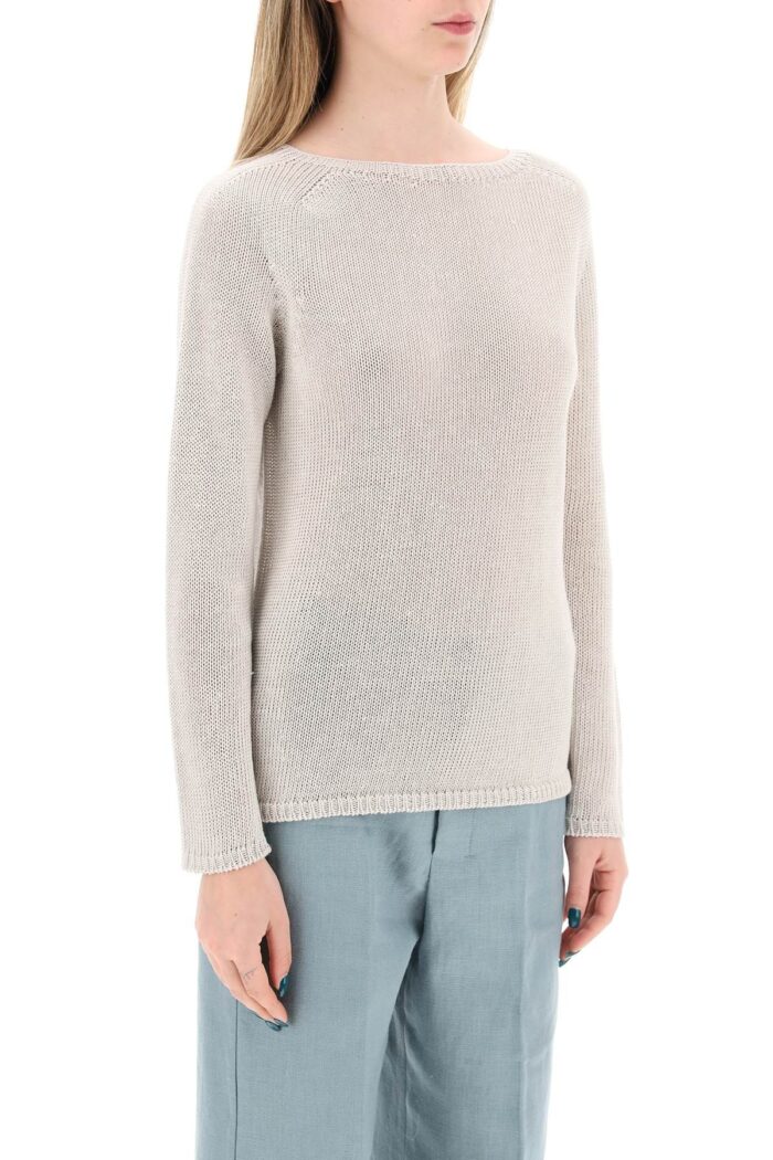 'S MAX MARA Lightweight Linen Knit Pullover By Giol