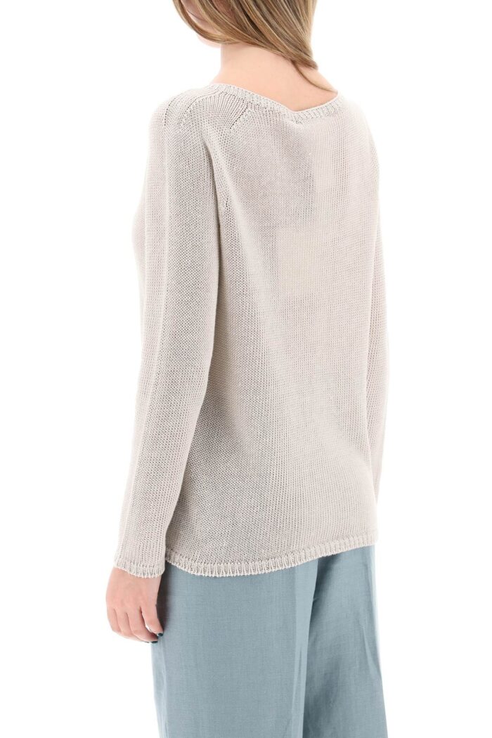 'S MAX MARA Lightweight Linen Knit Pullover By Giol