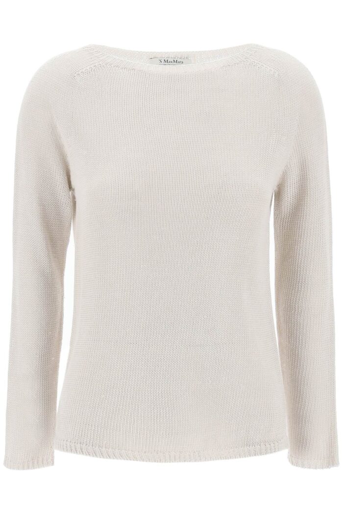 'S MAX MARA Lightweight Linen Knit Pullover By Giol