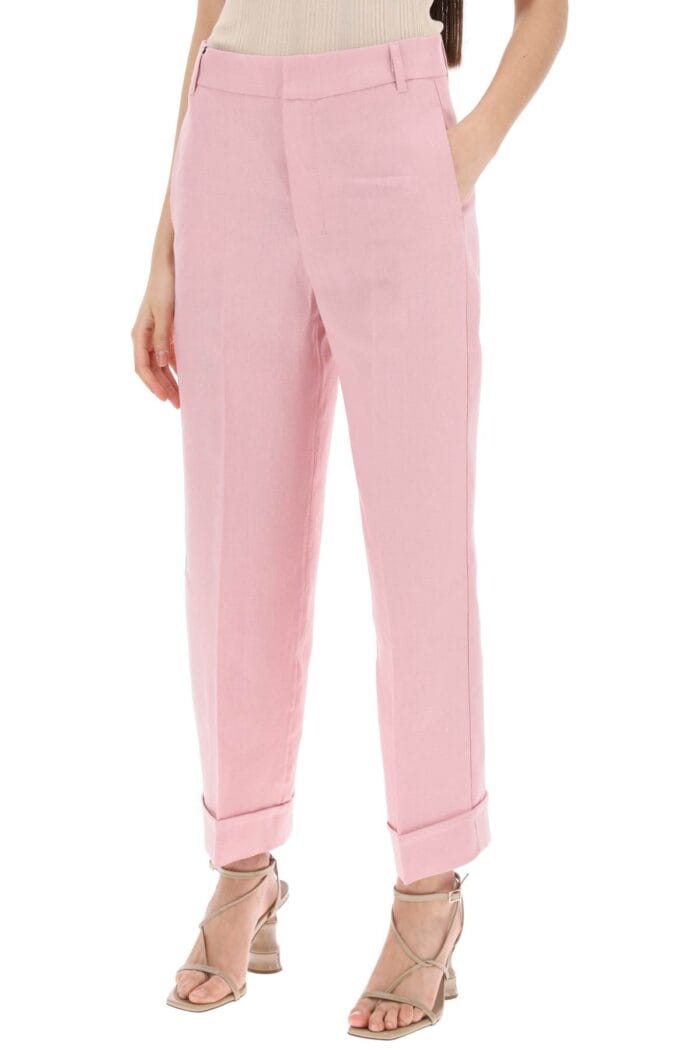 'S MAX MARA 'linen Cigarette Pants In 'salix