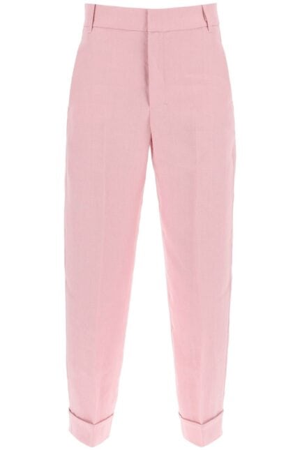 'S MAX MARA 'linen Cigarette Pants In 'salix