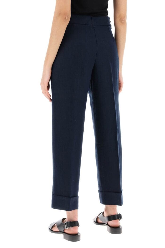 'S MAX MARA Linen Cigarette Pants In Salix Style