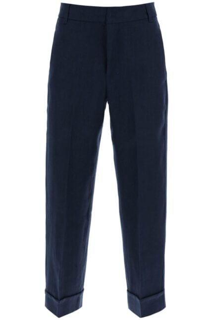 'S MAX MARA Linen Cigarette Pants In Salix Style