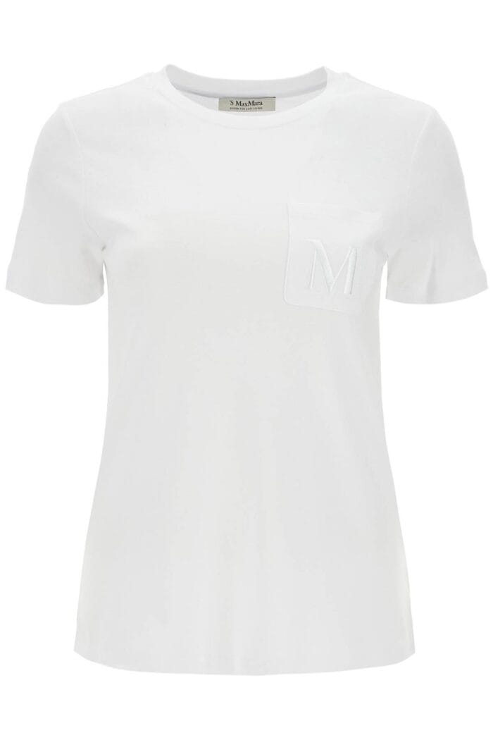 'S MAX MARA 'madera' Embroidered Pocket T-shirt