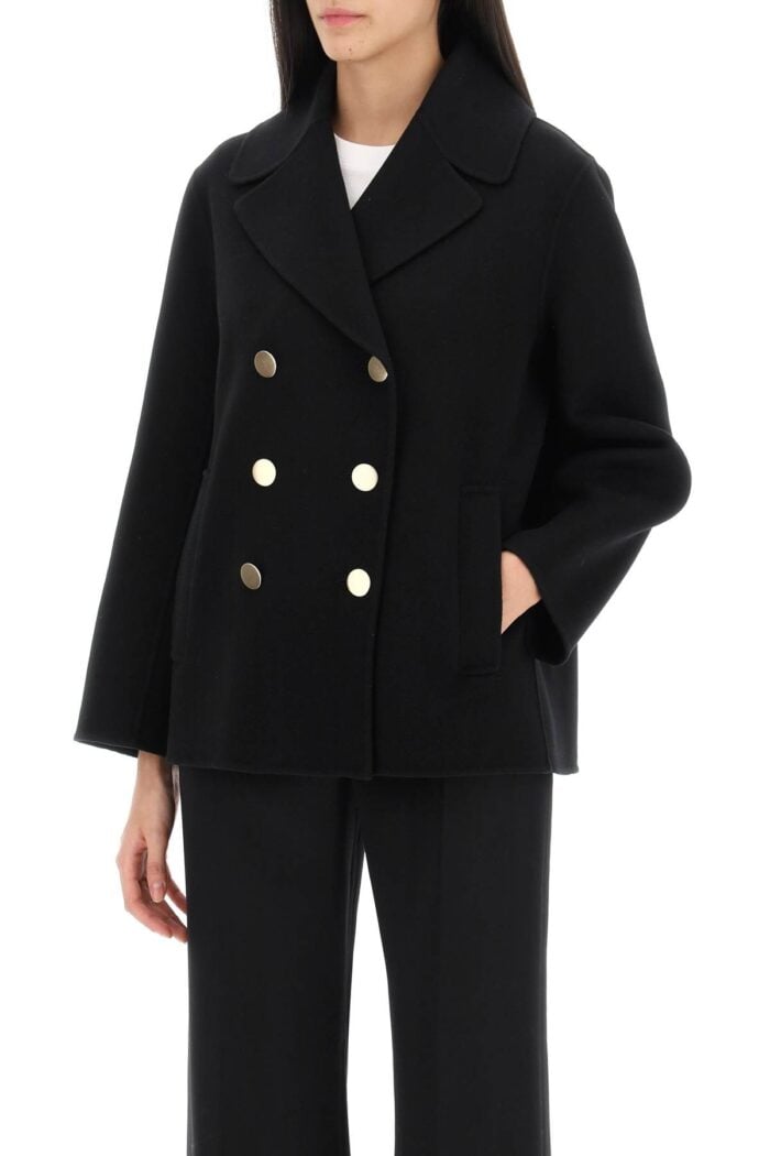 'S MAX MARA Margot Double-breated Wool Peacoat