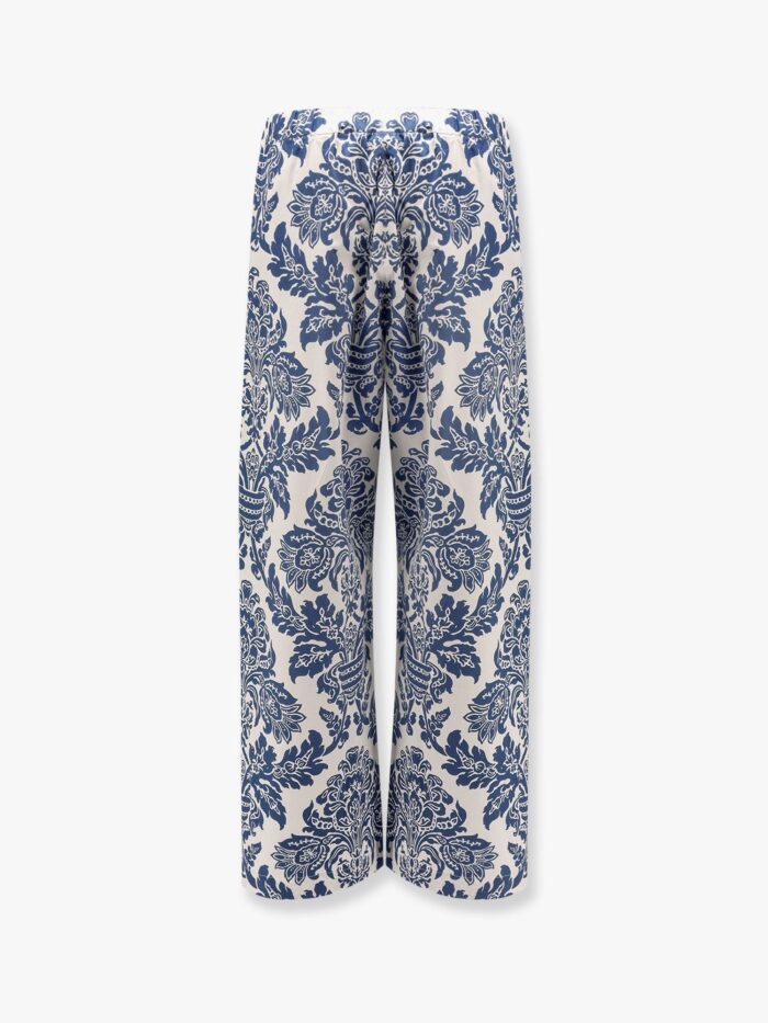 'S MAX MARA Merano Cotton Trouser With Floral Print