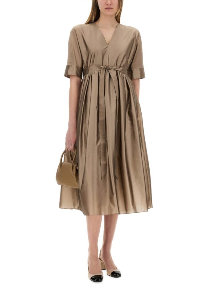 S MAX MARA "PURPLE" MIDI DRESS