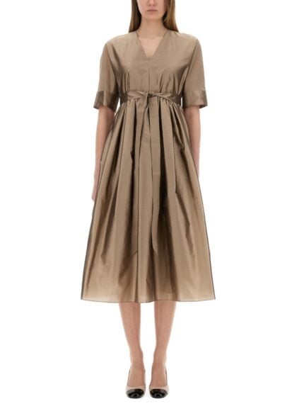 S MAX MARA "PURPLE" MIDI DRESS