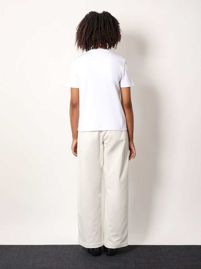 'S MAX MARA Quieto Cotton T-shirt With Print On The Front