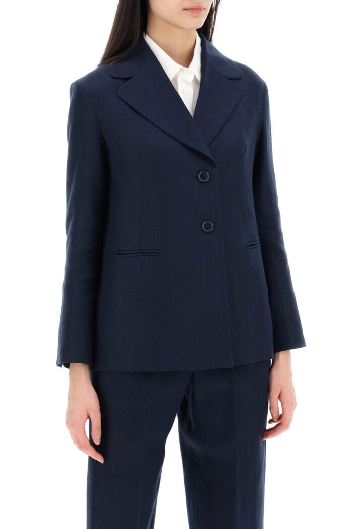 'S MAX MARA "single-breasted Linen Jacket Souvenir