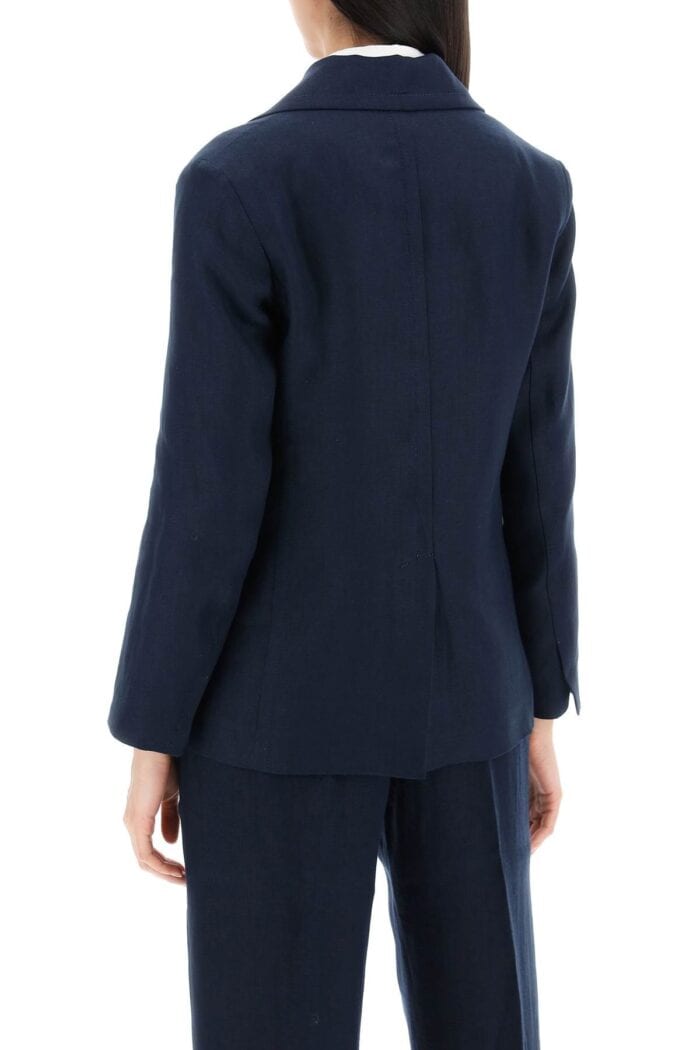 'S MAX MARA "single-breasted Linen Jacket Souvenir