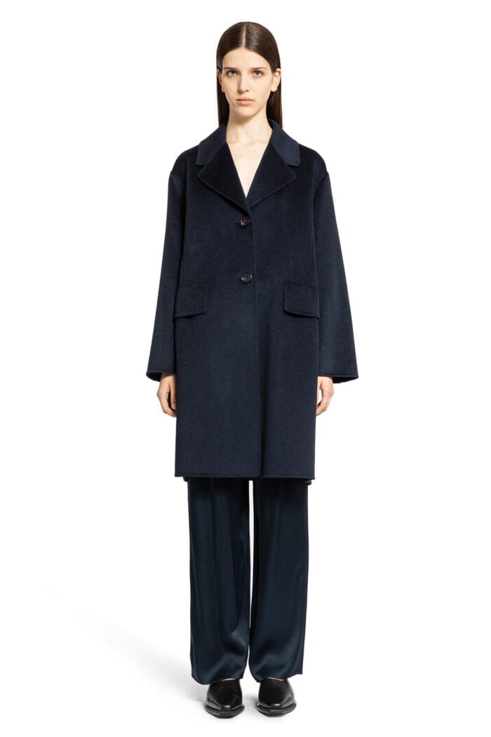 S MAX MARA Single-breasted Wool Coat