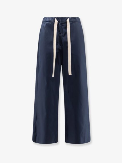 'S MAX MARA Smmargento Distressed Cotton Trousers
