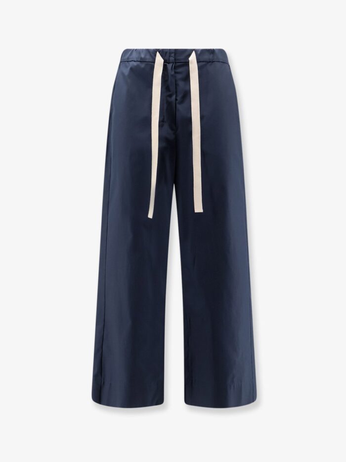 'S MAX MARA Smmargento Distressed Cotton Trousers