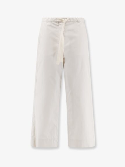 'S MAX MARA Smmargento Vissuto Cotton Trousers