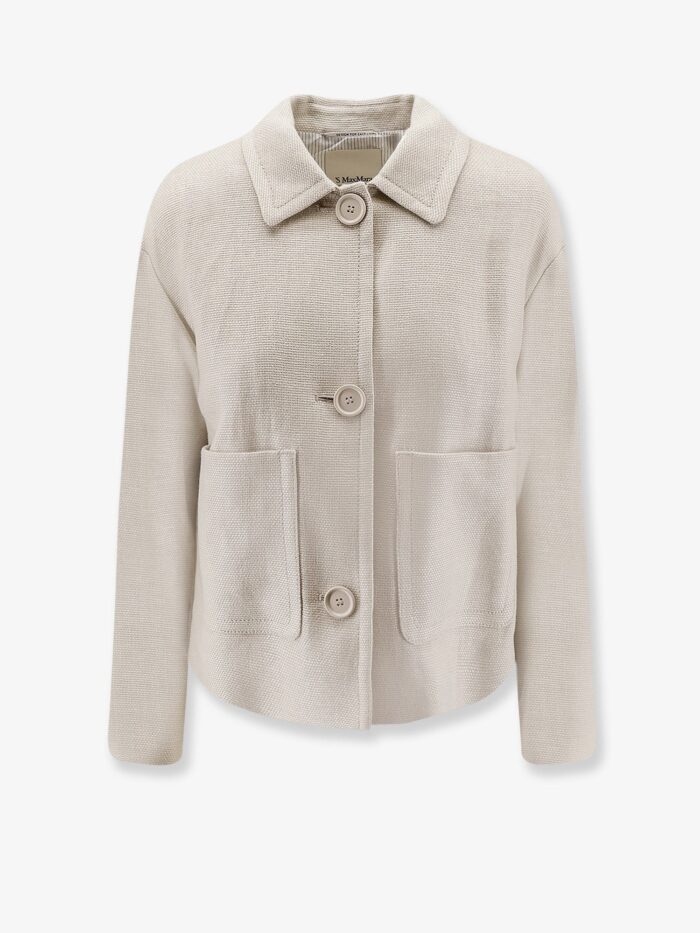 'S MAX MARA Smmdattero Linen And Cotton Jacket