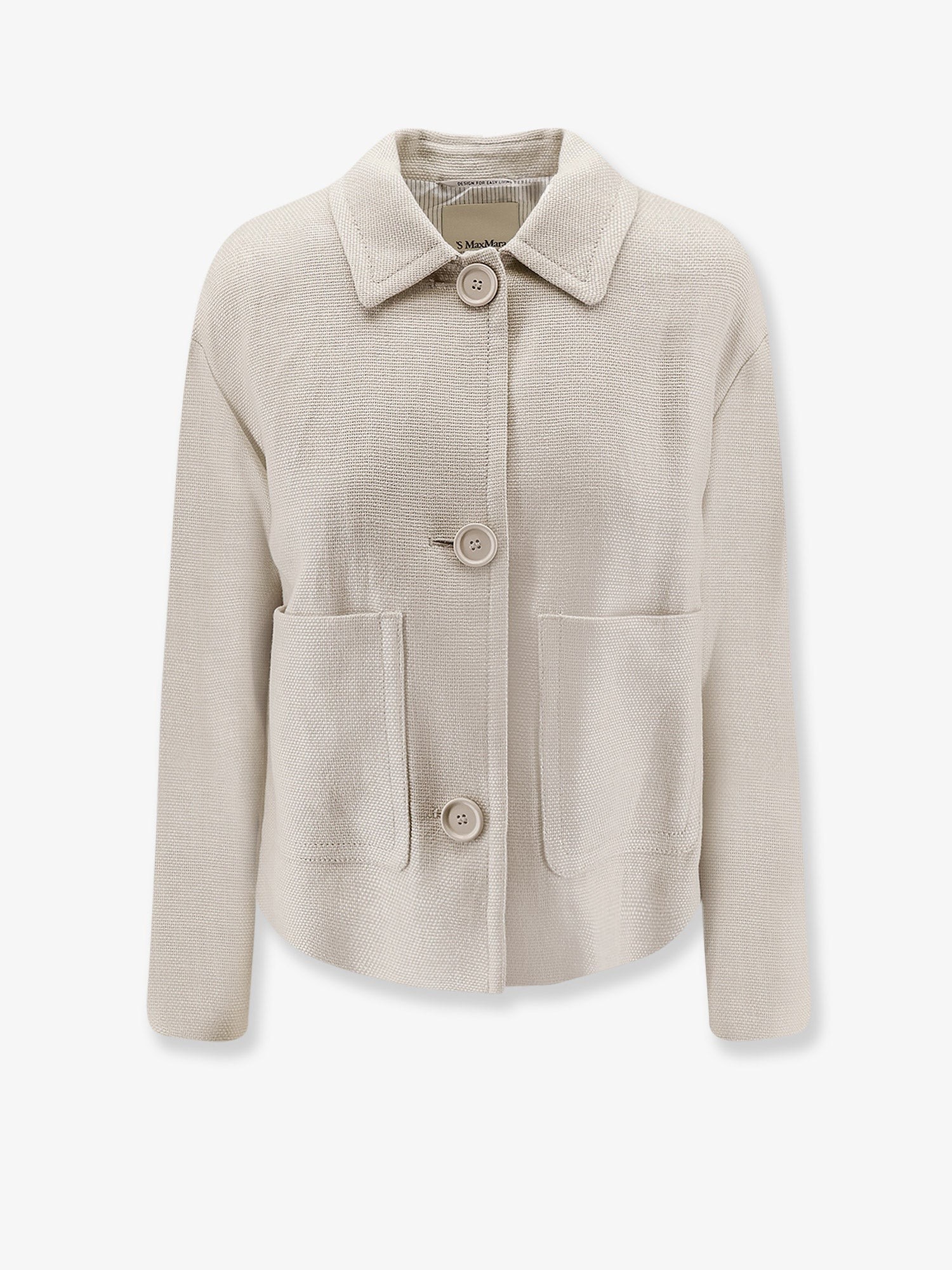 'S MAX MARA Smmdattero Linen And Cotton Jacket