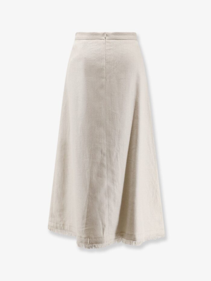 'S MAX MARA Smmfiocchi Linen And Cotton Skirt