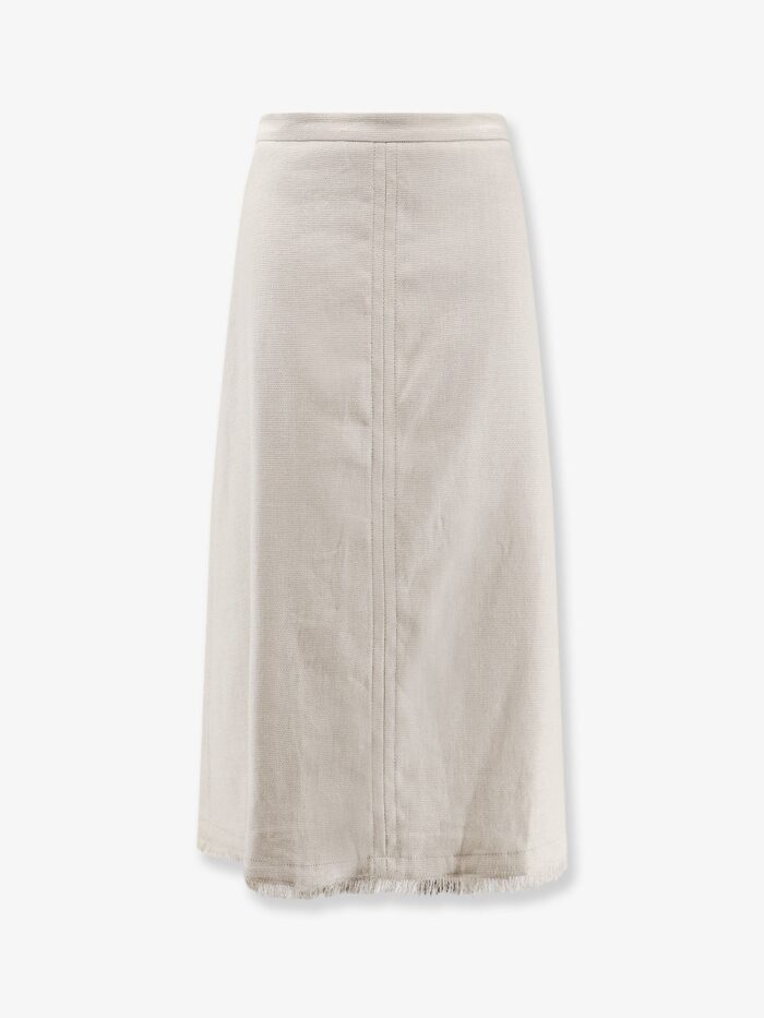 'S MAX MARA Smmfiocchi Linen And Cotton Skirt