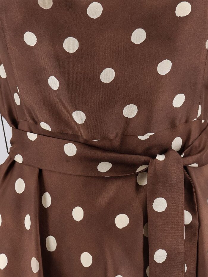 'S MAX MARA Smmmartina Polka-dots Silk Long Dress