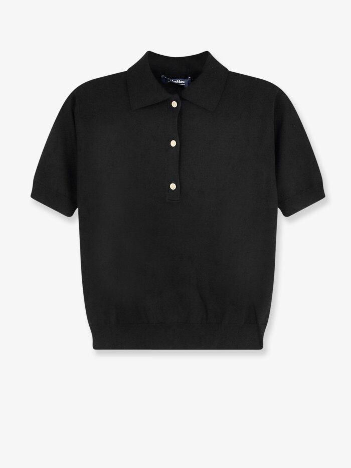 'S MAX MARA Smmpomposa Cotton, Silk, And Cashmere Polo Shirt