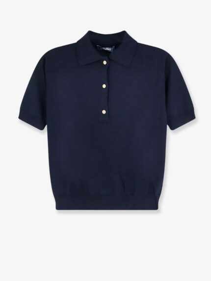 'S MAX MARA Smmpomposa Cotton, Silk And Cashmere Polo Shirt