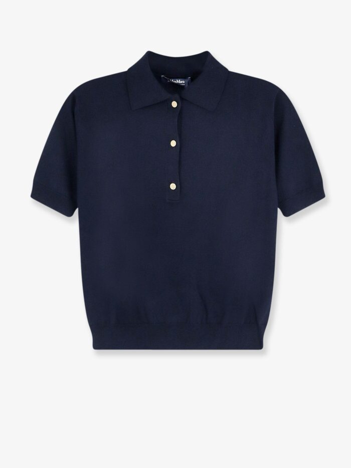 'S MAX MARA Smmpomposa Cotton, Silk And Cashmere Polo Shirt