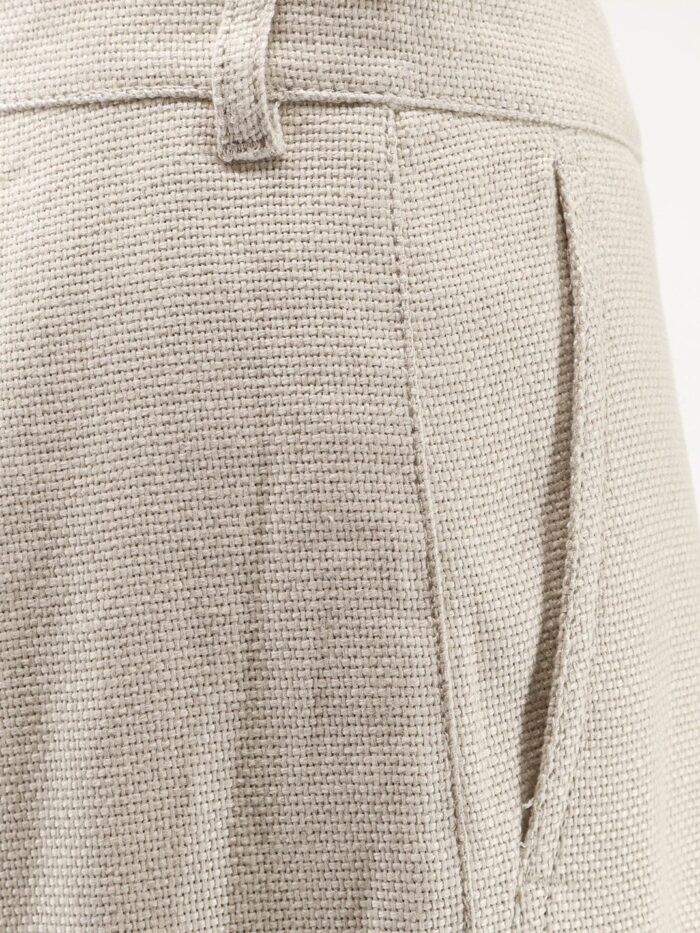 'S MAX MARA Stretch Cotton And Linen Trousers