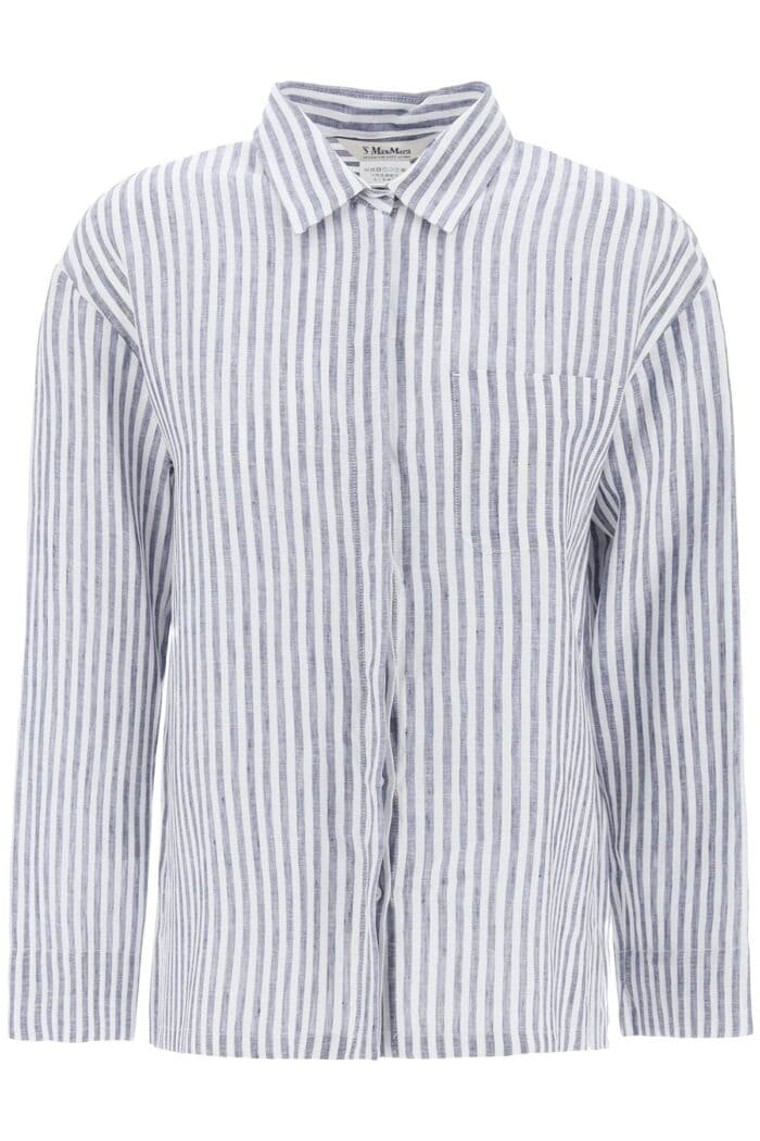 'S MAX MARA "striped Linen Shirt From Renania