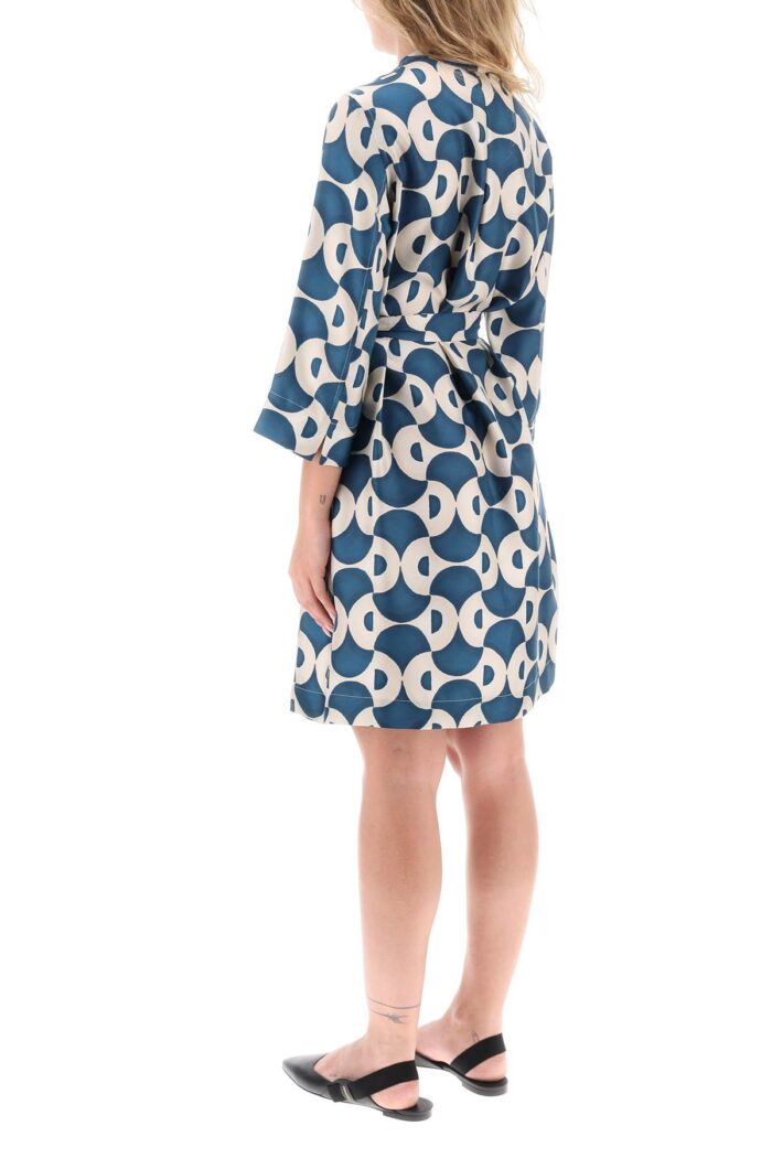 'S MAX MARA 'timek' Chemisier Dress In Printed Silk