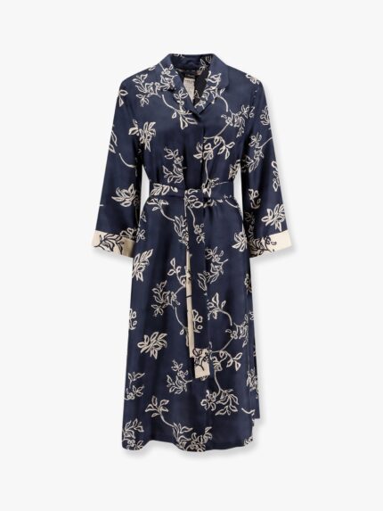 'S MAX MARA Timeo Kaftan Silk Dress With Floral Print