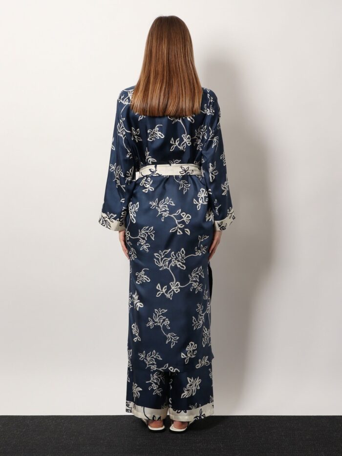 'S MAX MARA Timeo Kaftan Silk Dress With Floral Print