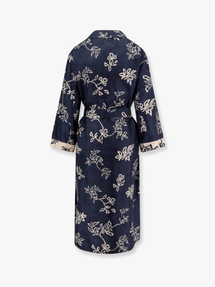 'S MAX MARA Timeo Kaftan Silk Dress With Floral Print