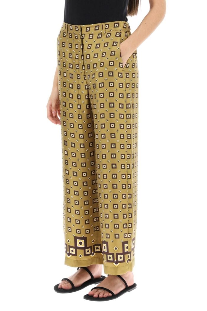 'S MAX MARA 'timep' Printed Silk Pants