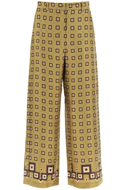 'S MAX MARA 'timep' Printed Silk Pants